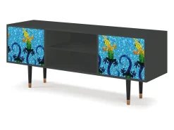 Mueble de TV - 170х69х48 cm - T2 - Gaudi's Lizard, Antracite^ Móvel De Tv