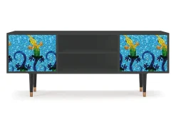 Mueble de TV - 170х69х48 cm - T2 - Gaudi's Lizard, Antracite^ Móvel De Tv