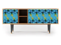 Móvel De Tv* Mueble de TV - 150х69х41 cm - T5 - Gaudi's Lizard, Nogueira Castanho
