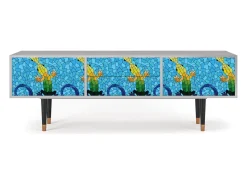 Mueble de TV - 170х59х48 cm - T4 - Gaudi's Lizard, Cinza^ Móvel De Tv
