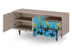 Sale Mueble de TV - 125х56х41 cm - T7 - Gaudi's Lizard, Latte Bege