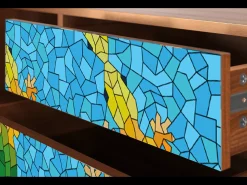 Móvel De Tv| Mueble de TV - 170х59х48 cm - T4 - Gaudi's Lizard, Nogueira Castanho