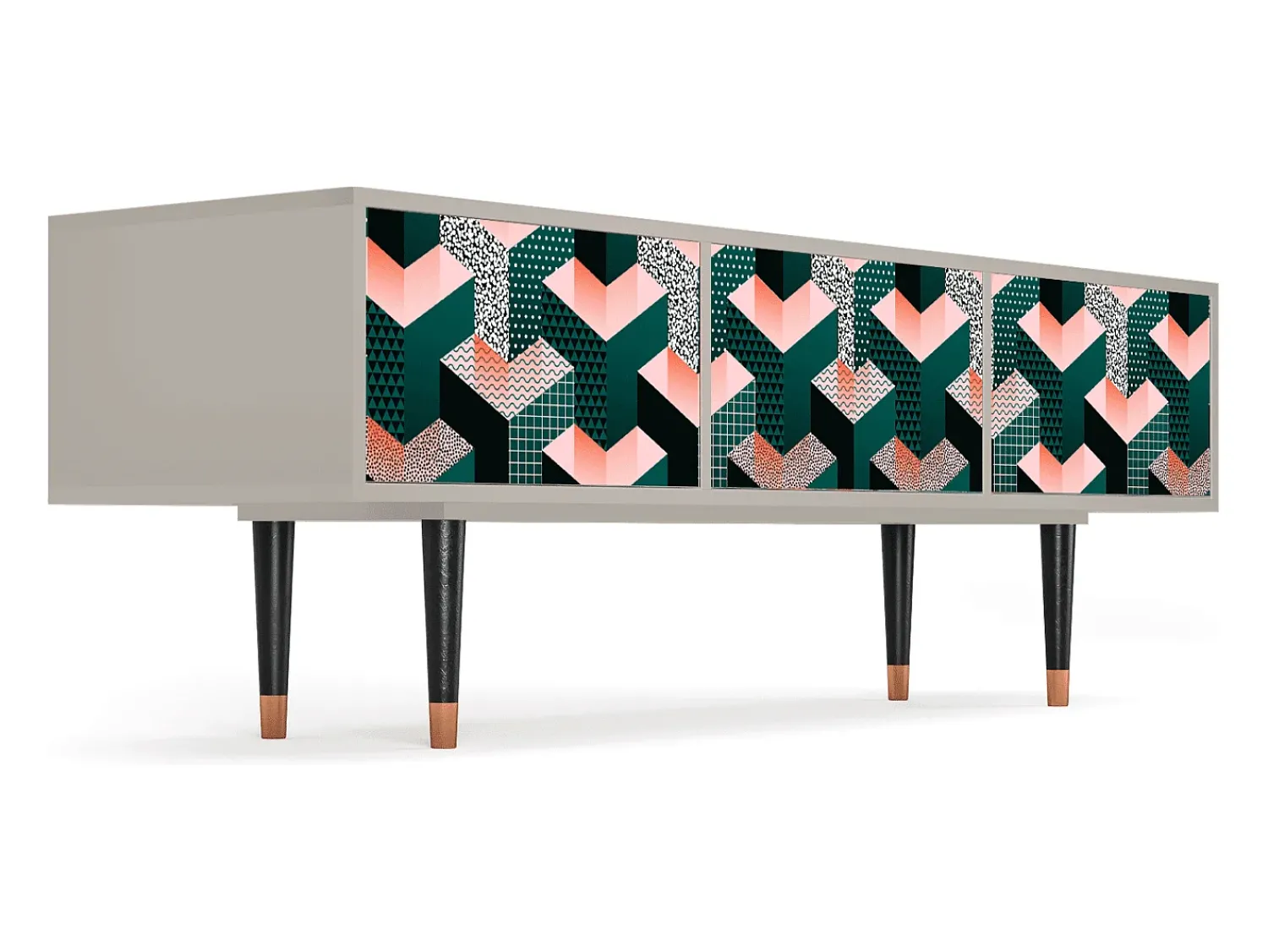 Mueble de TV - 170х59х48 cm - T4 - Geometric Madness, Areia^ Móvel De Tv