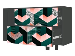 Mueble de TV - 170х69х48 cm - T1 - Geometric Madness, Antracite^ Móvel De Tv