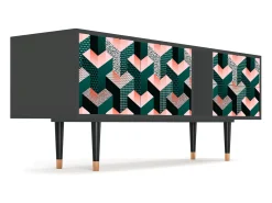 Mueble de TV - 170х69х48 cm - T1 - Geometric Madness, Antracite^ Móvel De Tv