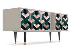 Móvel De Tv| Mueble de TV - 170х69х48 cm - T1 - Geometric Madness, Areia Bege