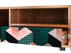 Mueble de TV - 115х59х48 cm - T3 - Geometric Madness, Nogueira^ Móvel De Tv