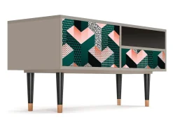 Mueble de TV - 115х59х48 cm - T3 - Geometric Madness, Areia^ Móvel De Tv