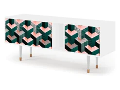 Mueble de TV - 170х69х48 cm - T1 - Geometric Madness, Branco^ Móvel De Tv