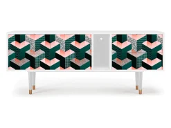 Mueble de TV - 170х69х48 cm - T1 - Geometric Madness, Branco^ Móvel De Tv