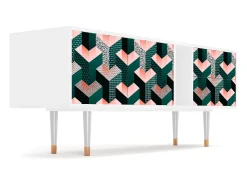 Mueble de TV - 170х69х48 cm - T1 - Geometric Madness, Branco^ Móvel De Tv