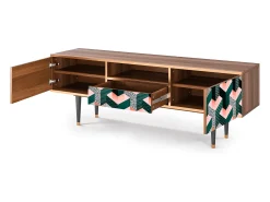 Mueble de TV - 170х59х41 cm - T6 - Geometric Madness, Nogueira^ Móvel De Tv