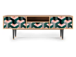 Mueble de TV - 170х59х41 cm - T6 - Geometric Madness, Nogueira^ Móvel De Tv