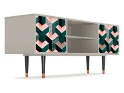 Mueble de TV - 170х69х48 cm - T2 - Geometric Madness, Areia Bege