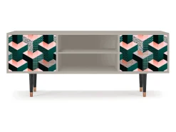 Mueble de TV - 170х69х48 cm - T2 - Geometric Madness, Areia Bege