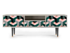 Mueble de TV - 170х59х41 cm - T6 - Geometric Madness, Areia^ Móvel De Tv