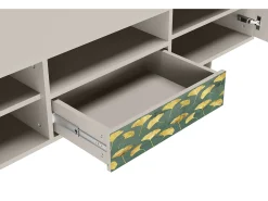 Discount Mueble de TV - 170х59х41 cm - T6 - Gingko leaves, Areia Bege