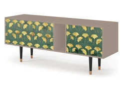 Móvel De Tv* Mueble de TV - 170х69х48 cm - T1 - Gingko leaves, Latte Bege