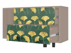 Móvel De Tv* Mueble de TV - 170х69х48 cm - T1 - Gingko leaves, Latte Bege