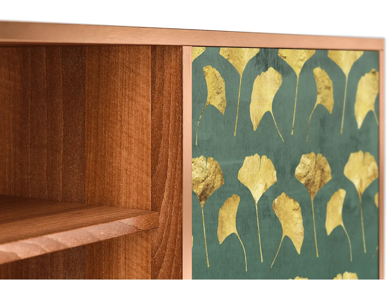 Mueble de TV - 170х69х48 cm - T2 - Gingko leaves, Nogueira^ Móvel De Tv
