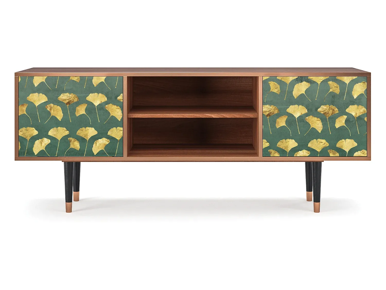 Mueble de TV - 170х69х48 cm - T2 - Gingko leaves, Nogueira^ Móvel De Tv