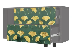 Mueble de TV - 170х69х48 cm - T1 - Gingko leaves, Cinza^ Móvel De Tv
