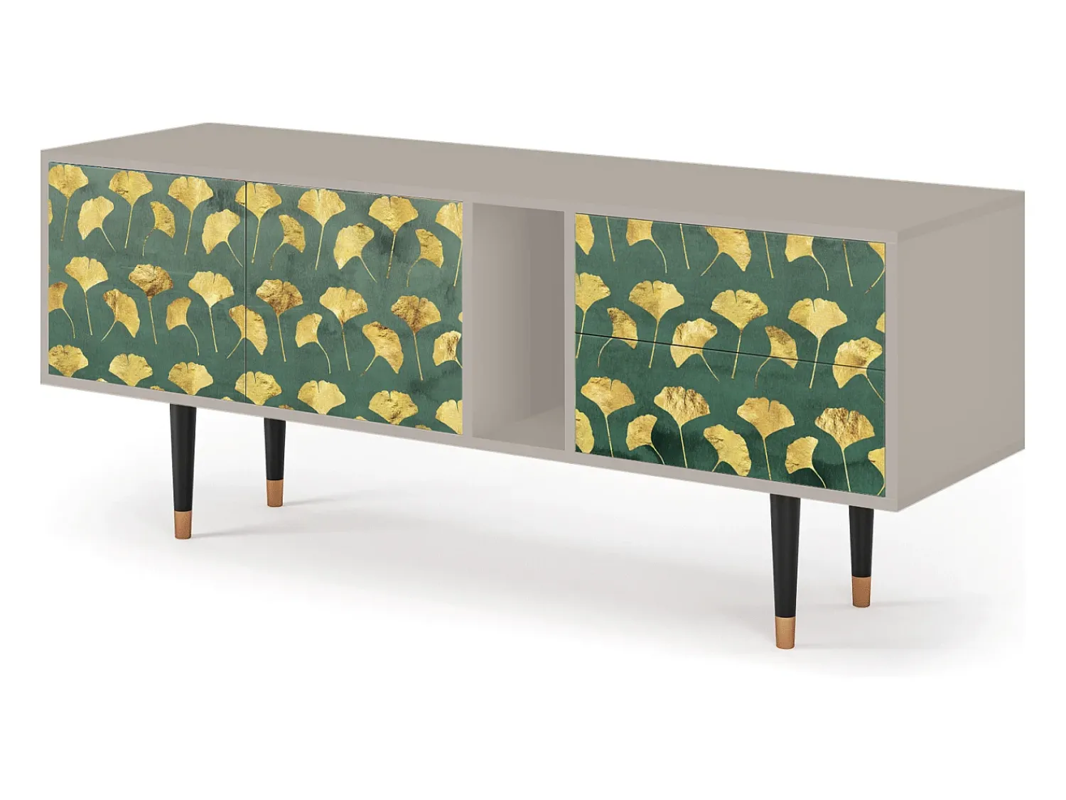 Mueble de TV - 170х69х48 cm - T1 - Gingko leaves, Areia Bege