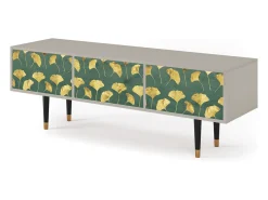 Móvel De Tv* Mueble de TV - 170х59х48 cm - T4 - Gingko leaves, Areia Bege