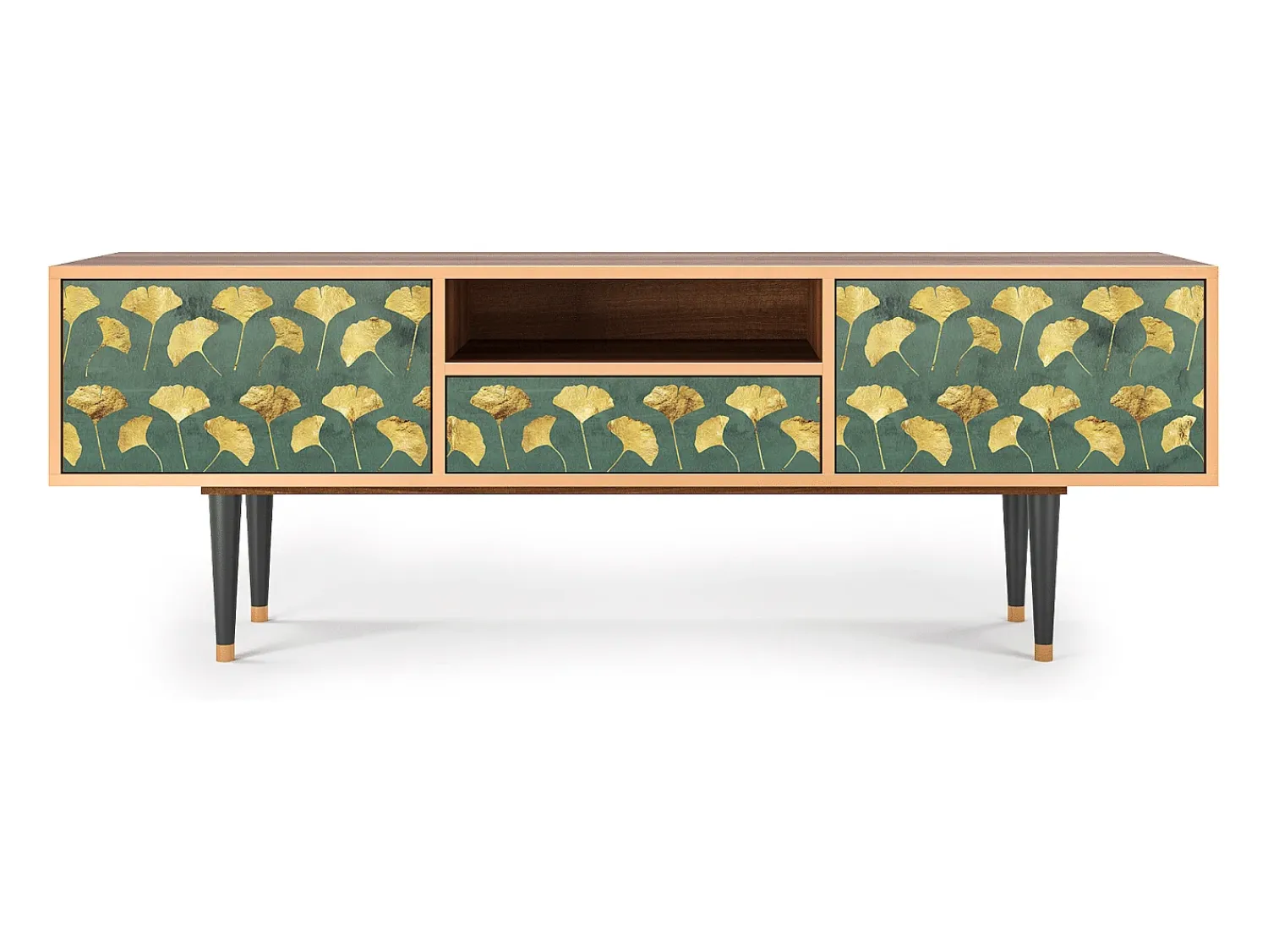 Mueble de TV - 170х59х41 cm - T6 - Gingko leaves, Nogueira^ Móvel De Tv
