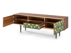 Mueble de TV - 170х59х41 cm - T6 - Gingko leaves, Nogueira^ Móvel De Tv