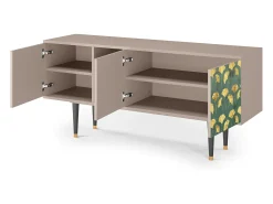 Discount Mueble de TV - 150х69х41 cm - T5 - Gingko leaves, Latte Bege