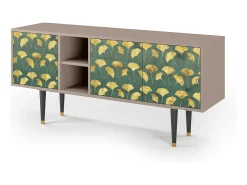 Discount Mueble de TV - 150х69х41 cm - T5 - Gingko leaves, Latte Bege