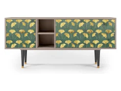 Discount Mueble de TV - 150х69х41 cm - T5 - Gingko leaves, Latte Bege