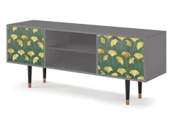 Mueble de TV - 170х69х48 cm - T2 - Gingko leaves, Cinza^ Móvel De Tv