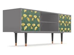 Mueble de TV - 170х69х48 cm - T2 - Gingko leaves, Cinza^ Móvel De Tv