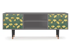 Mueble de TV - 170х69х48 cm - T2 - Gingko leaves, Cinza^ Móvel De Tv