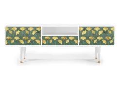 Clearance Mueble de TV - 170х59х41 cm - T6 - Gingko leaves, Branco Bege