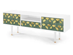 Clearance Mueble de TV - 170х59х41 cm - T6 - Gingko leaves, Branco Bege