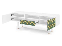 Clearance Mueble de TV - 170х59х41 cm - T6 - Gingko leaves, Branco Bege