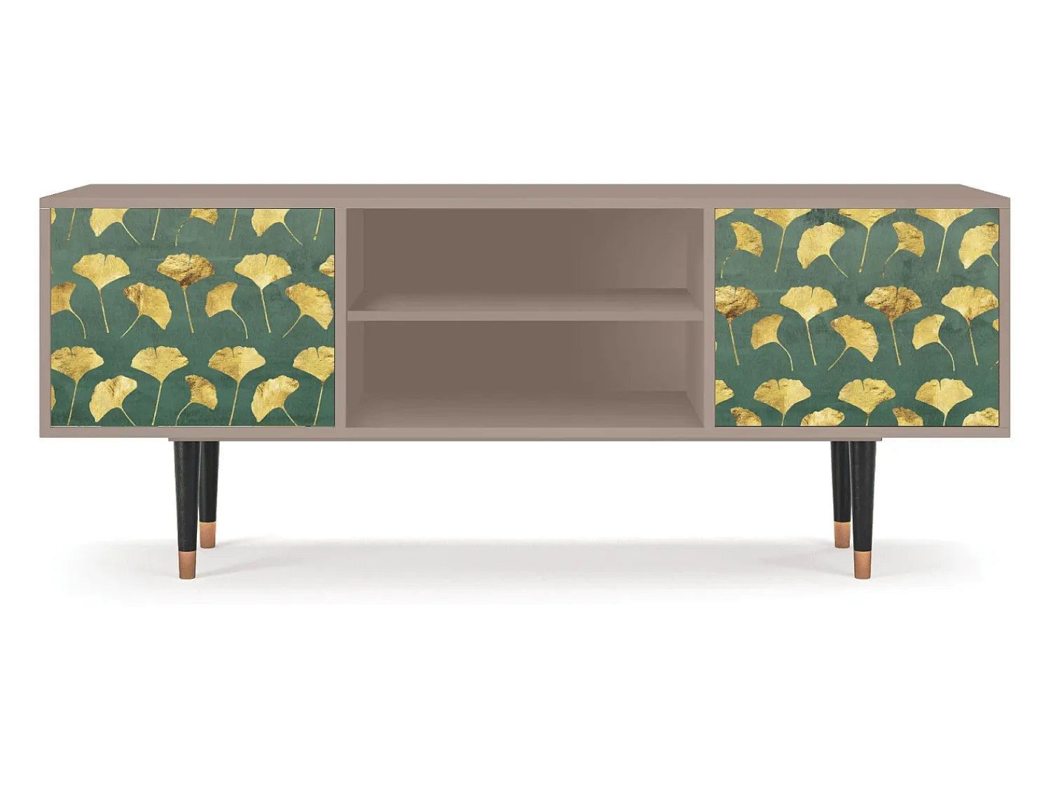 Móvel De Tv* Mueble de TV - 170х69х48 cm - T2 - Gingko leaves, Latte Bege