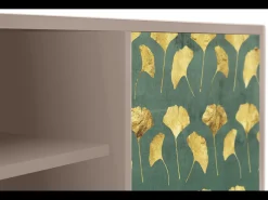 Móvel De Tv* Mueble de TV - 170х69х48 cm - T2 - Gingko leaves, Latte Bege