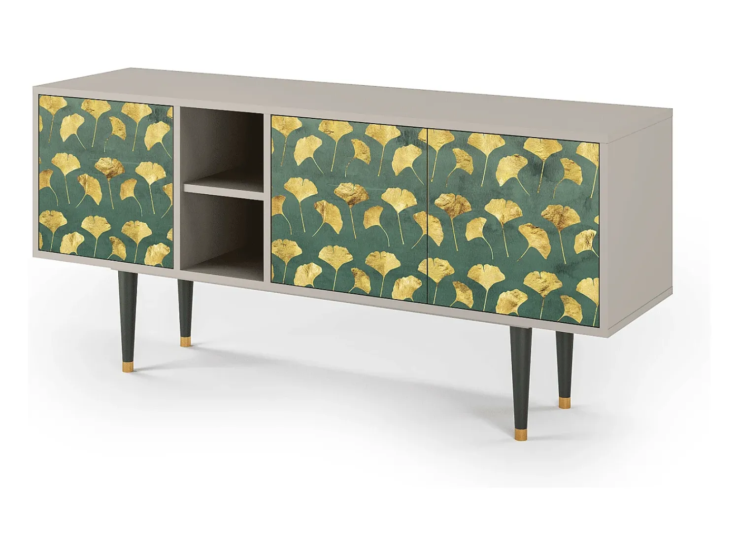 Mueble de TV - 150х69х41 cm - T5 - Gingko leaves, Areia^ Móvel De Tv