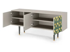 Mueble de TV - 150х69х41 cm - T5 - Gingko leaves, Areia^ Móvel De Tv