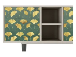 Mueble de TV - 150х69х41 cm - T5 - Gingko leaves, Areia^ Móvel De Tv