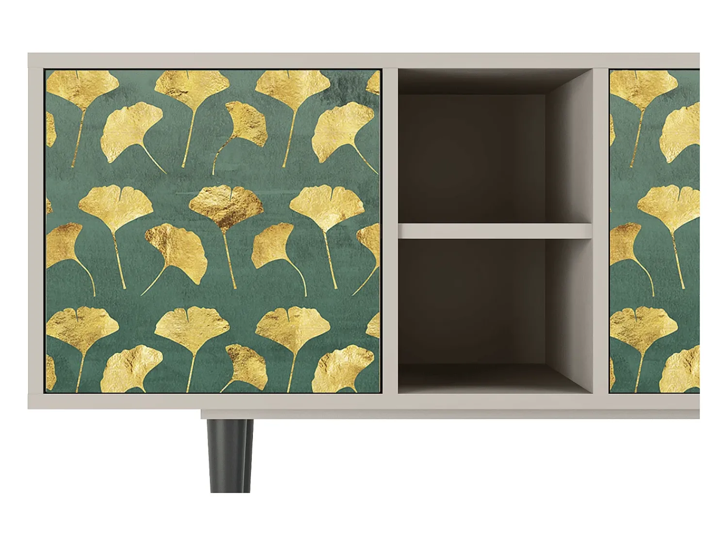 Mueble de TV - 150х69х41 cm - T5 - Gingko leaves, Areia^ Móvel De Tv