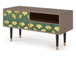 Móvel De Tv* Mueble de TV - 115х59х48 cm - T3 - Gingko leaves, Latte Bege