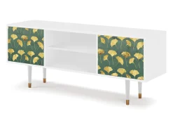 Móvel De Tv| Mueble de TV - 170х69х48 cm - T2 - Gingko leaves, Branco Bege