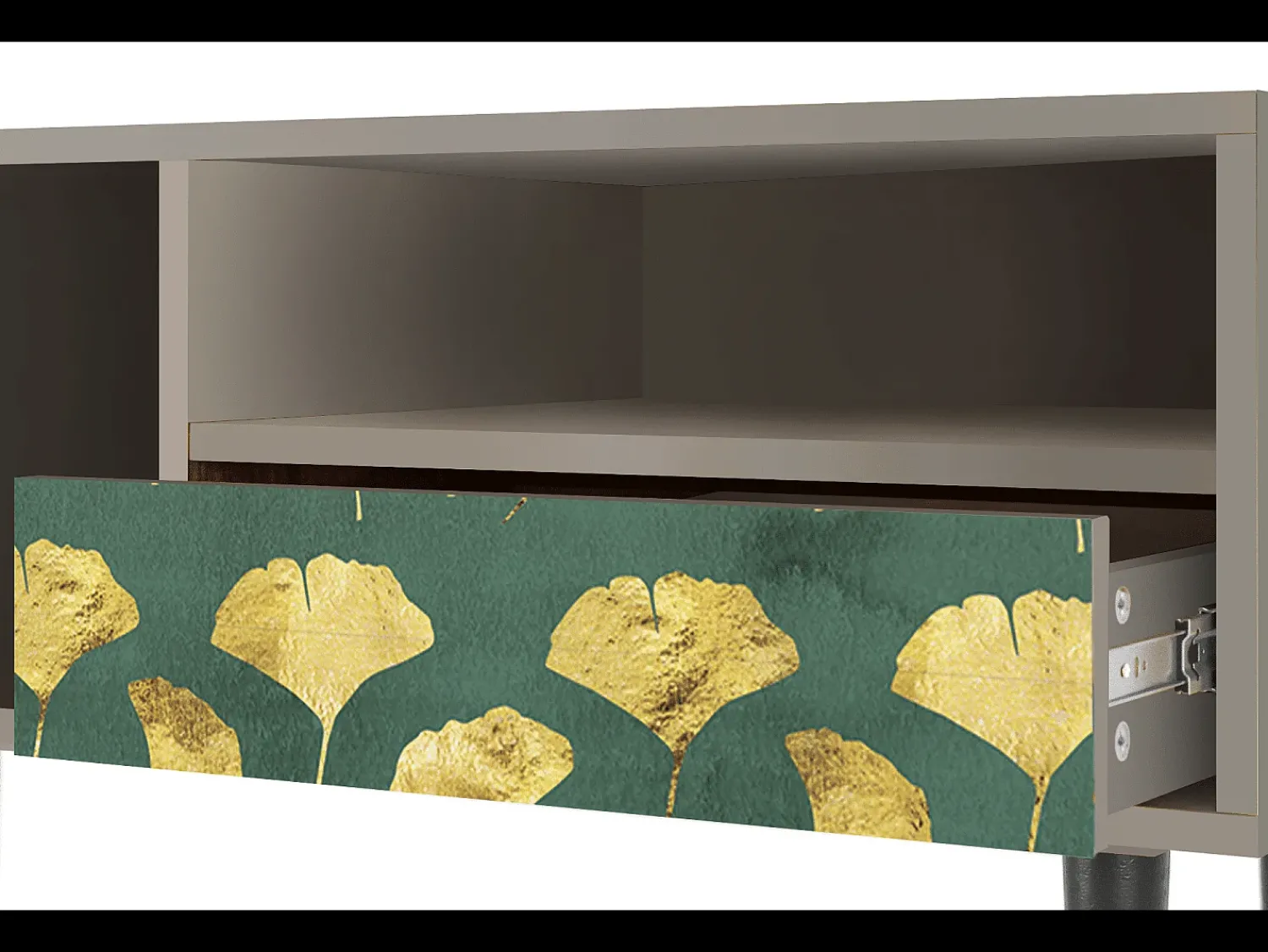 Mueble de TV - 115х59х48 cm - T3 - Gingko leaves, Areia^ Móvel De Tv