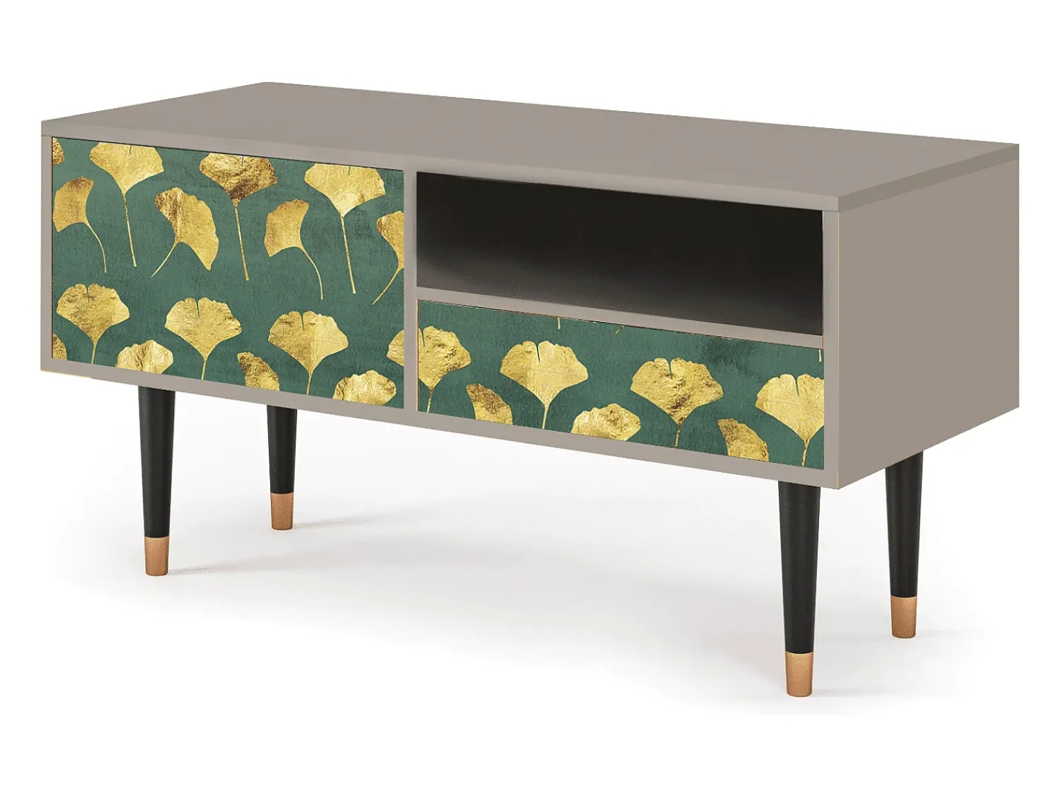 Mueble de TV - 115х59х48 cm - T3 - Gingko leaves, Areia^ Móvel De Tv