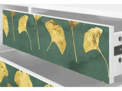 Móvel De Tv| Mueble de TV - 170х59х48 cm - T4 - Gingko leaves, Branco Bege